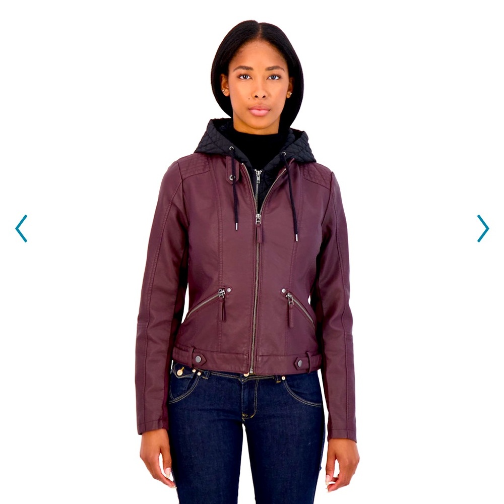 NWT. Women’s Sebby Collection Faux Leather Jacket.